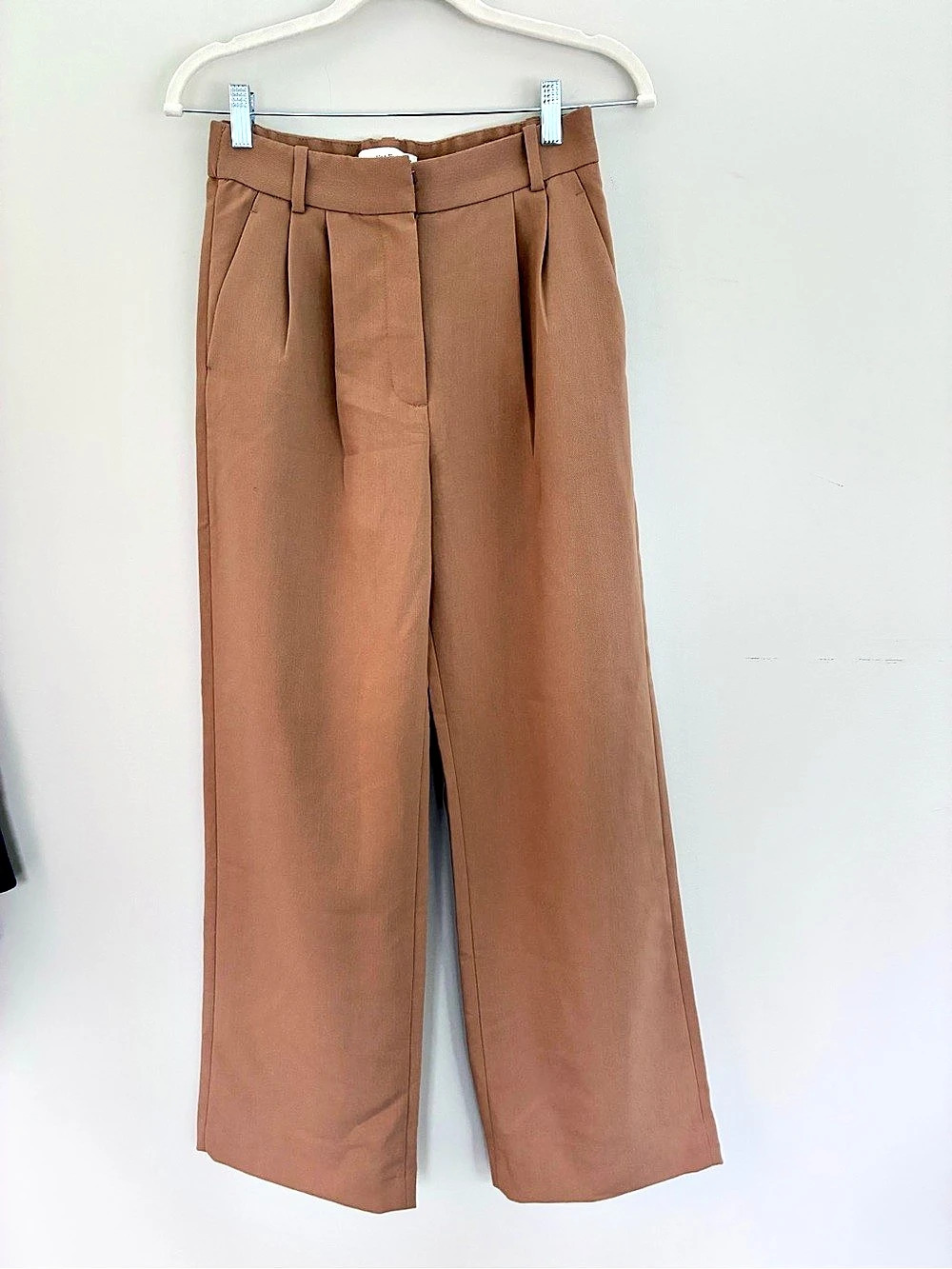 Abercrombie & Fitch The A&F Sloane Tailored Pant Wide Leg Brown Waist 26